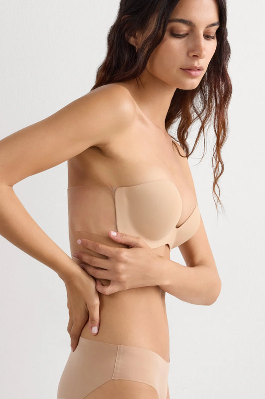 Transparent Back Strapless Bra
