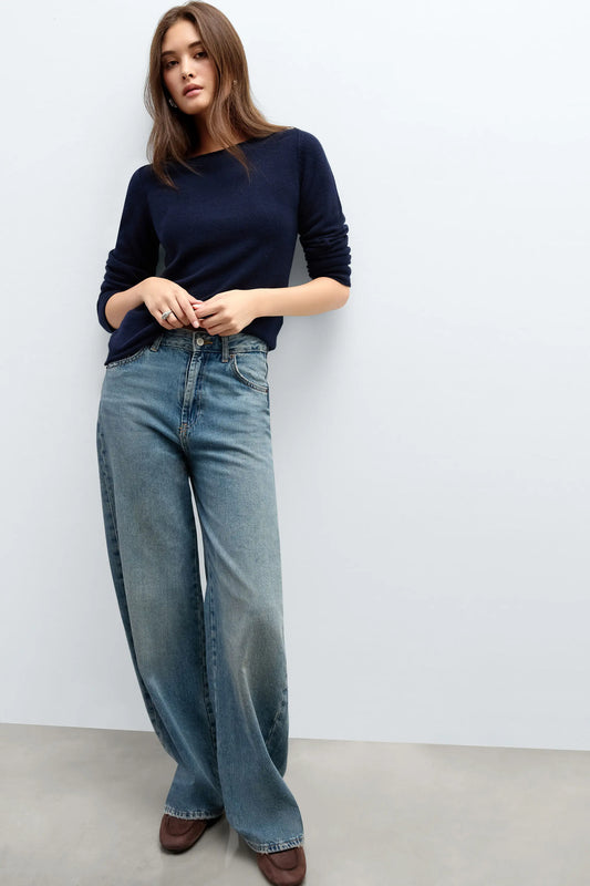 100% Cashmere Long Sleeve Top