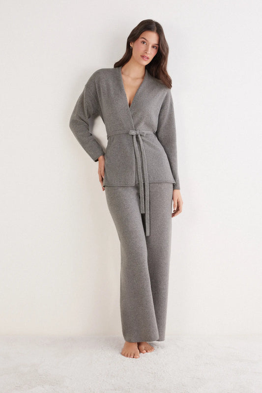Belted Cardigan in 100% Cashmere