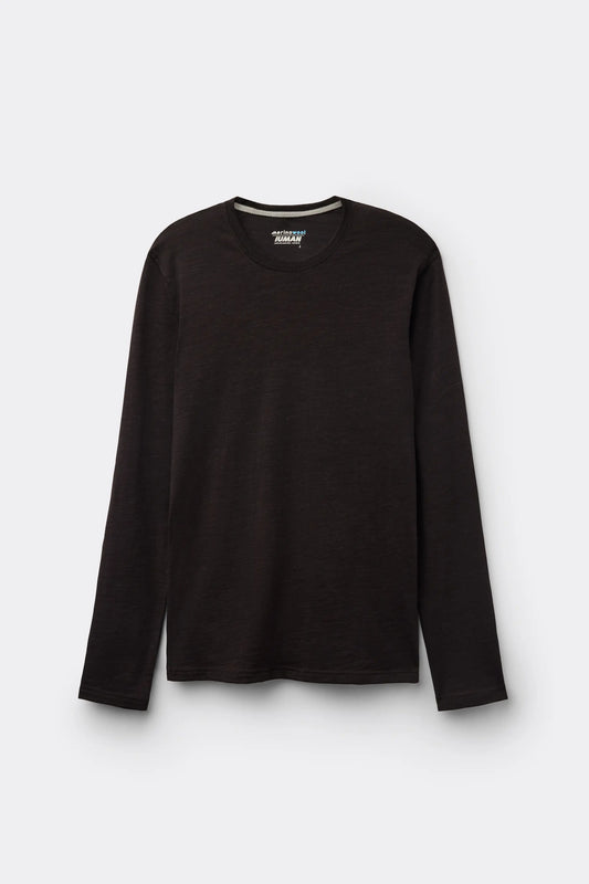 Long-sleeve Crew-Neck Merino-Wool Top
