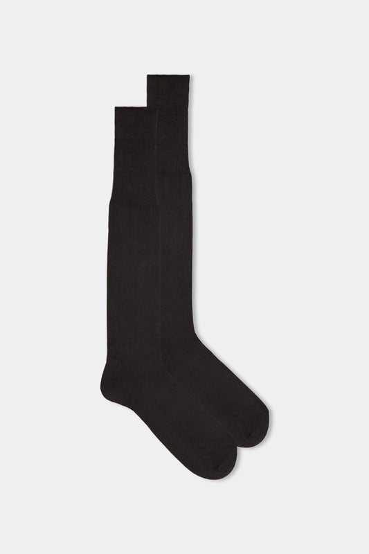 Tall Cashmere-Silk-Cotton Blend Socks