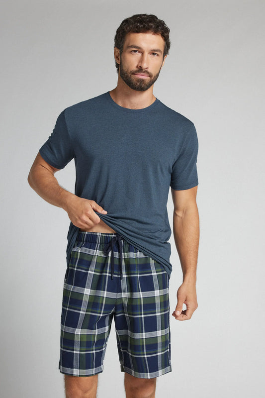 Check Print Cloth Shorts