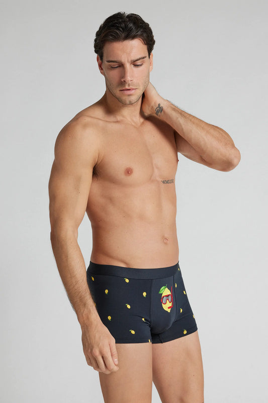 Sub-Lime Print Superior Cotton Boxers