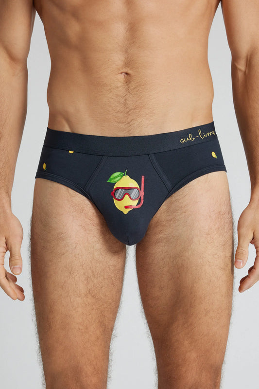 “Sub-Lime” Print Superior Cotton Briefs