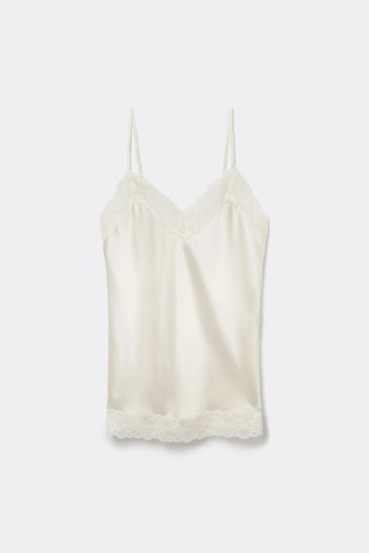 Lace and Silk Top