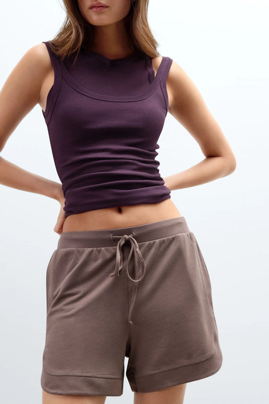 Sporty & Chic Shorts in Modal and Cotton