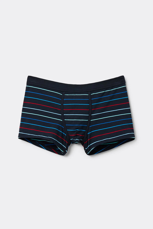 Multicolored Stripe Print Superior Cotton Boxers