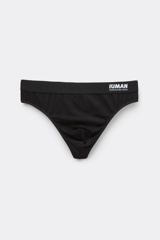 Microfiber Thong with Logo